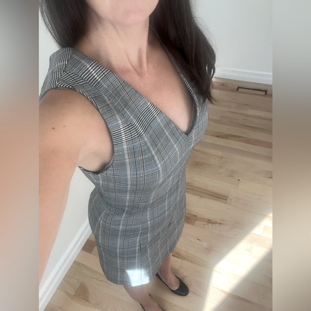 Theory Plaid Luncheon Dress Size 6